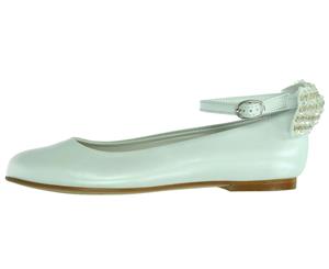 Oca-Loca Girls' Bow Ballet Flats - White