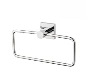 Phoenix Radii Hand Towel Holder Square Plate Chrome RS893 CHR