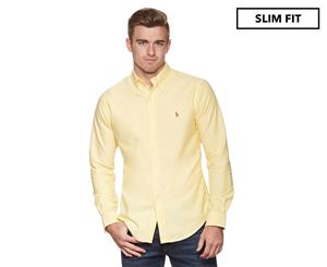 Polo Ralph Lauren Men's Long Sleeve Oxford Slim Fit Shirt - Yellow