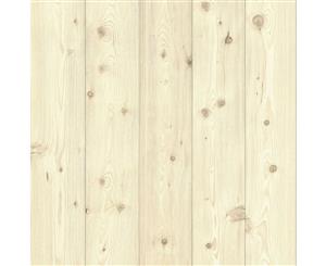 Rasch Selection Vinyl VI Wood Panel Effect Wallpaper Natural (664522)