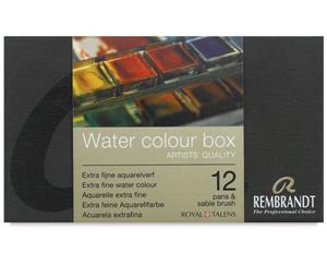 Rembrandt Watercolour Metal Deluxe Set of 12 Half Pans