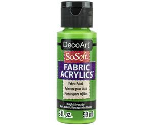 SoSoft Fabric Acrylic Paint 2oz - Bright Avocado