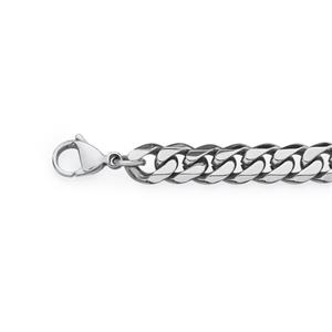 Steel 22cm Curb Bracelet