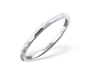 Sterling Silver Plain Rock Ring