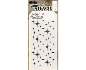 Tim Holtz Layered Stencil 4.125 inchX8.5 inch - Sparkle