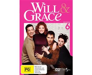 Will and Grace The Complete Series 6 DVD Region 4