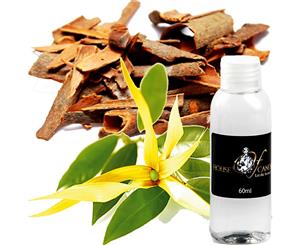 Ylang Ylang & Sandalwood Reed Diffuser Fragrance Oil Refill 50ml FREE BONUS Reeds