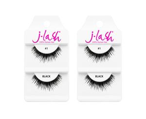 2 Pack Charming False Eyelashes Extension - Design 1