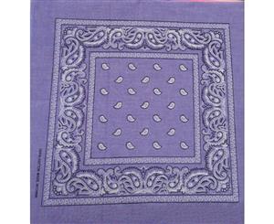 20x Bandana Paisley 100% Cotton Head Wrap Durag Bandanna Scarf Mask Bulk - Lilac - Lilac