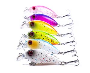 6x 35mm Crank baits Fishing lures Shallow Hardbody Crankbait BREAM BASS Shrimp