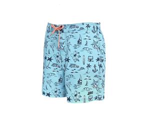 Aloha 15" Short Durafeel Mens Turq Multi