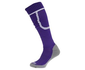 Apto Mens Ergo Football Socks (Purple/White) - MB556