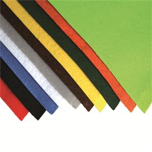 Boyle 21 x 29cm Assorted Felt Sheet - 10 Pack