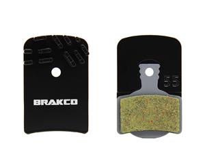 Brakco Organic Disc Pads With Heat-dissipation Fin For Magura Mt2/4/6