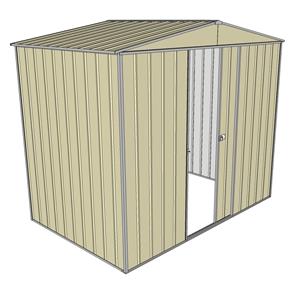 Build-a-Shed 2.3 x 1.5 x 2.3m Front Gable Single Sliding Door Shed - Cream