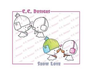 C.C. Designs - Meoples Cling Stamp 1.75In. X1.5In. Snow Love