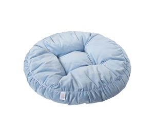 Charlie's Suede Round Pet Bed Cushion70cm W & 15cm H - Sky Blue