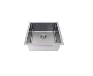 Chrome Handmade Satin Finish Round Waste Single Bowl Sink 450*450*200mm