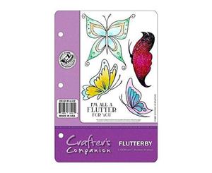 Crafter's Companion Ezmount Cling Set 5.5 Inch X8.5 Inch Flutter Away