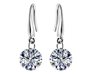 Crystal Hooped Drop Earrings