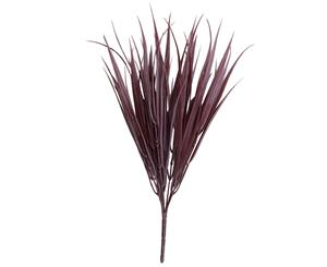 Dark Red Artificial Grass Stem 35cm Long UV Resistant