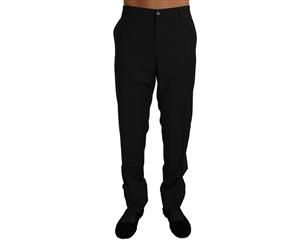 Dolce & Gabbana Black Wool Formal Dress Trousers Pants