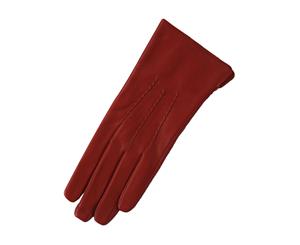 Eastern Counties Leather Womens/Ladies 3 Point Stitch Detail Gloves (Cherry) - EL216