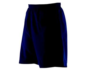 Finden & Hales Womens/Ladies Microfibre Sports Shorts (Navy) - RW450