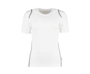 Gamegear Ladies Cooltex Short Sleeved T-Shirt / Ladies Sportswear (White/Grey) - BC428