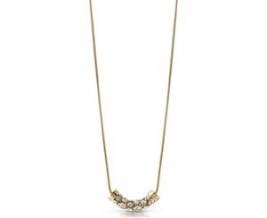 Guess womens Gold plated base Zircon gemstone pendant necklace UBN28054