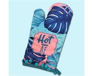 Hostess with the Mostess Hot AF Oven Mitt by Lisa Pollock