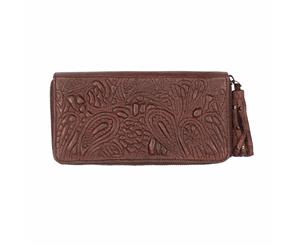 KAJA Clothing TAYLOR - Leather Clutch Bordo Leather