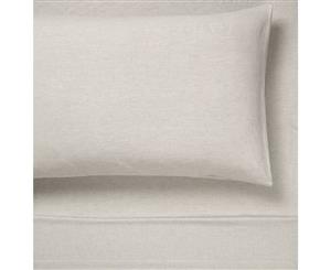 Linen House Nimes 100% Linen Sheet Set King Natural