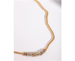 Lovisa Silver Glitter Gold Necklace