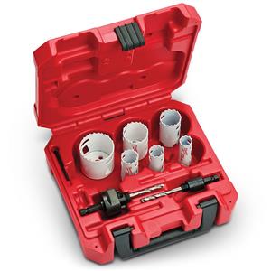 Milwaukee 19-51mm Bi-Metal Cobalt Holesaw Set for Welders & General Purpose - HOLEDOZER - 8 Piece