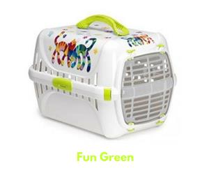 Moderna 'Friends Forever' Pet Carrier Plastic Door - Fun Green