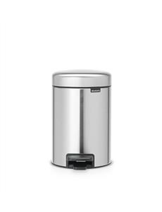 New Icon Pedal Bin 3L Matt Steel