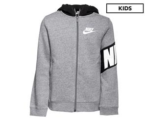 Nike Boys' Core Amplify Full Zip Hoodie - Carbon Heather/Black