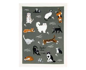 People I Love Cats Tea Towel