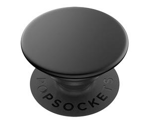 PopSockets Universal Swappable PopGrip Holder w/ Base Aluminium Black for Phones