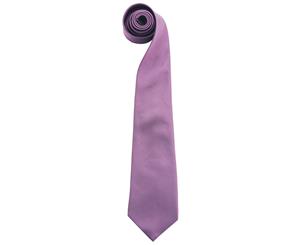 Premier Mens Colours Plain Fashion / Business Tie (Pack Of 2) (Magenta) - RW6935