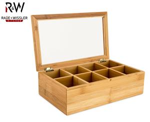 Rae & Wissler 8 Cube Bamboo Tea Box - Natural