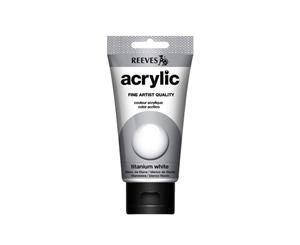 Reeves - Acrylic Paint 75ml - Titanium White