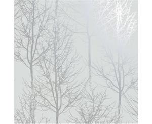 Rhea Zandra Trees Wallpaper Grey / Silver Holden 90760