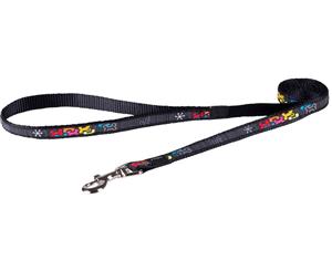 Rogz Scooter Lead - Medium (1.4m) - Multi Bone