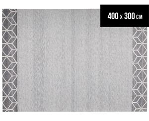 Rug Culture 400x300cm Visions Pulse Modern Rug - Grey