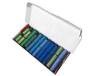 SAA Artists' Soft Pastels - Green/Blue Stumps - 24