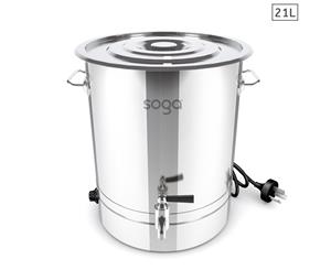 SOGA 21L Stainless Steel URN Commercial Water Boiler 2200W