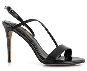 Siren Women's Dizzy Sandals - Black Patent Snake