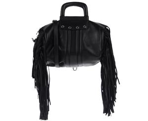 Sonia Rykiel Fringe Satchel - Black